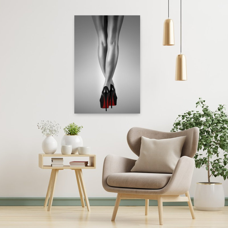 Fashion Red 2, art contemporain, H 36 po x l 24 po