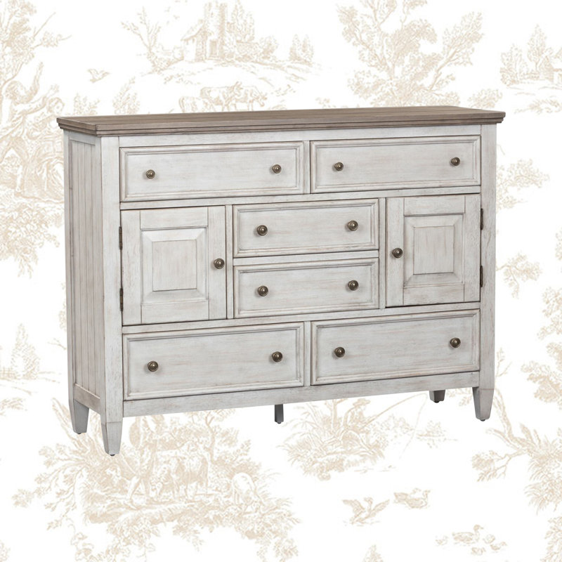 Haylee 60'' W 2 Door 6 Drawer Dresser