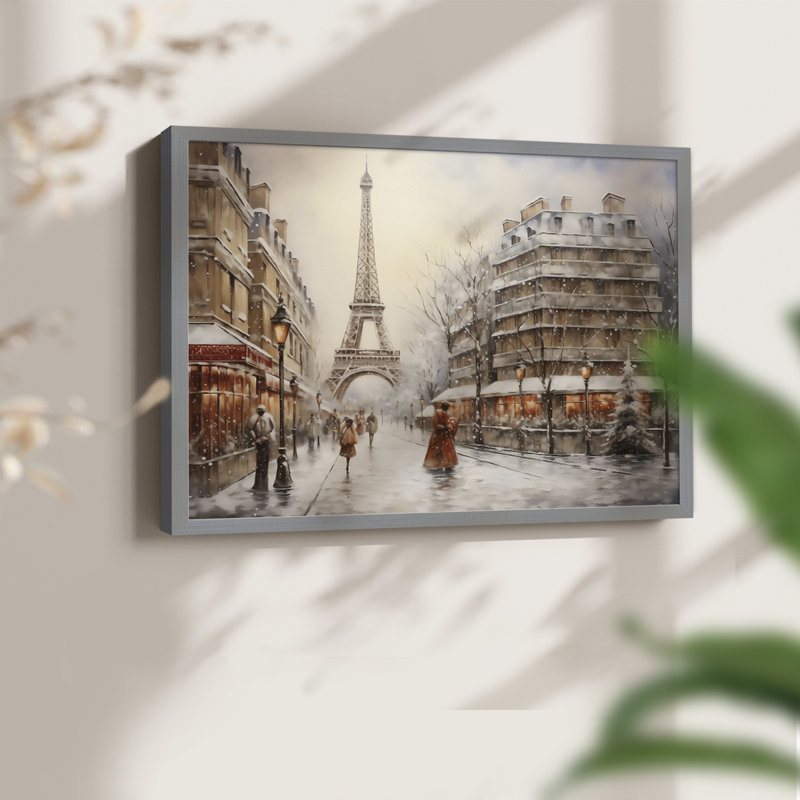 Chirstmas Art-CCCXXIII -Framed Print - Restickable, H 16 po x l 20 po, Gris