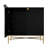2 Door Black Locker Accent Cabinet