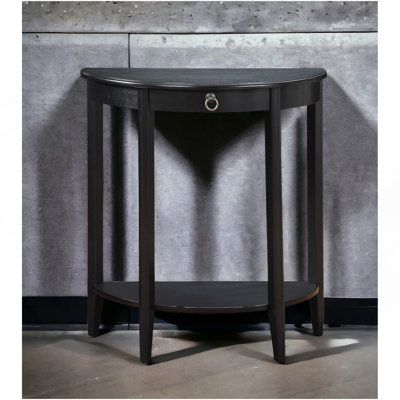 Justino II Black Finish Console Table