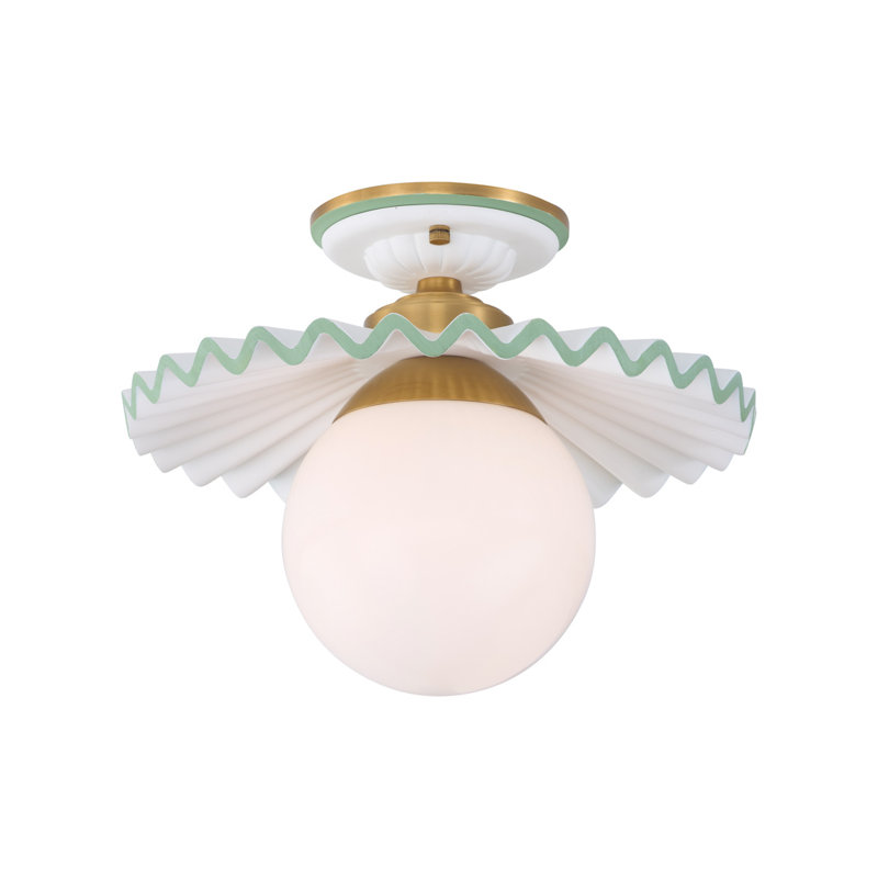 Amanda Lindroth Fancy Ruffle Flushmount