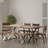 Bellmead 82 in. Wood and Metal Dining Table-522008645