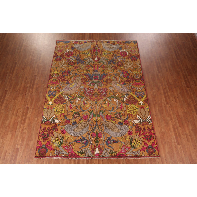 Tapis orange à motif animalier Ziegler