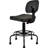 Traditional Backed Adjustable Height Ergonomic Industrial Stool Footring