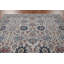 Tapis beige / ivoire / bleu en laine noué à la main de conception unique 9 pi x 11 pi 9 po