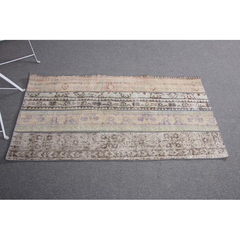 Vintage Distressed Oushak Turkish Rug in Green - Antique Patchwork Design for Home Decor
