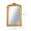 Miroir mural arqué 23,5X37,5 "avec écusson orné