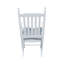 Chaise berçante en bois BLANC, sans passe-partout-538370421
