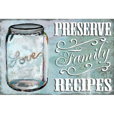 Preserve Fam Recipes 3 - Wrapped Canvas Print