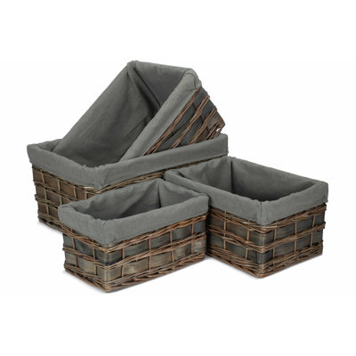 Fleur De Lis Living Wicker Decorative Basket