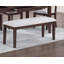 Contemporary Style 6Pc Dining Set Walnut Dining Table W Storage Ladder Back 4X Side Chairs Bench Dining Room
