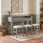 Solid Wood Top Dining Set-120004736