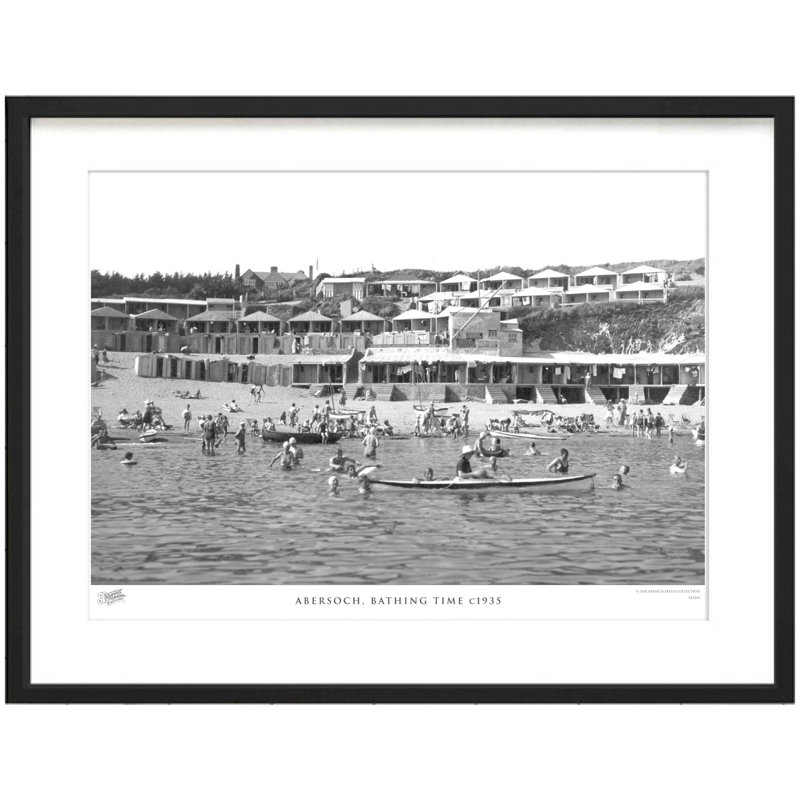 Abersoch, Bathing Time C1935 - Single Picture Frame Print, 45cm H x 60cm W x 2.3cm D
