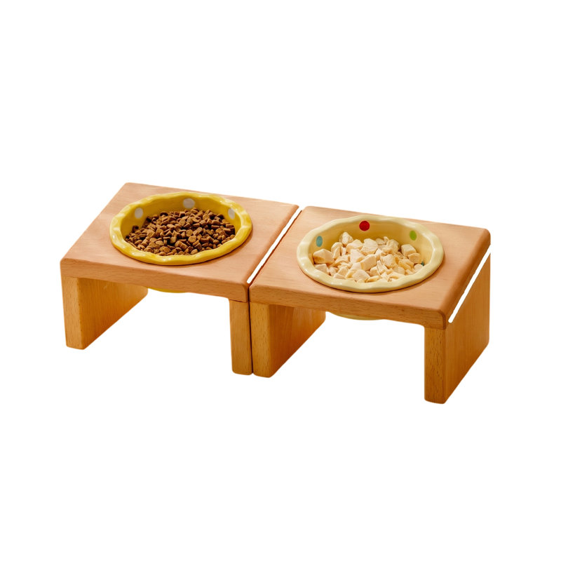 Bol pour chat Happy & Polly, 5.5" H x 7" W x 13.4" D