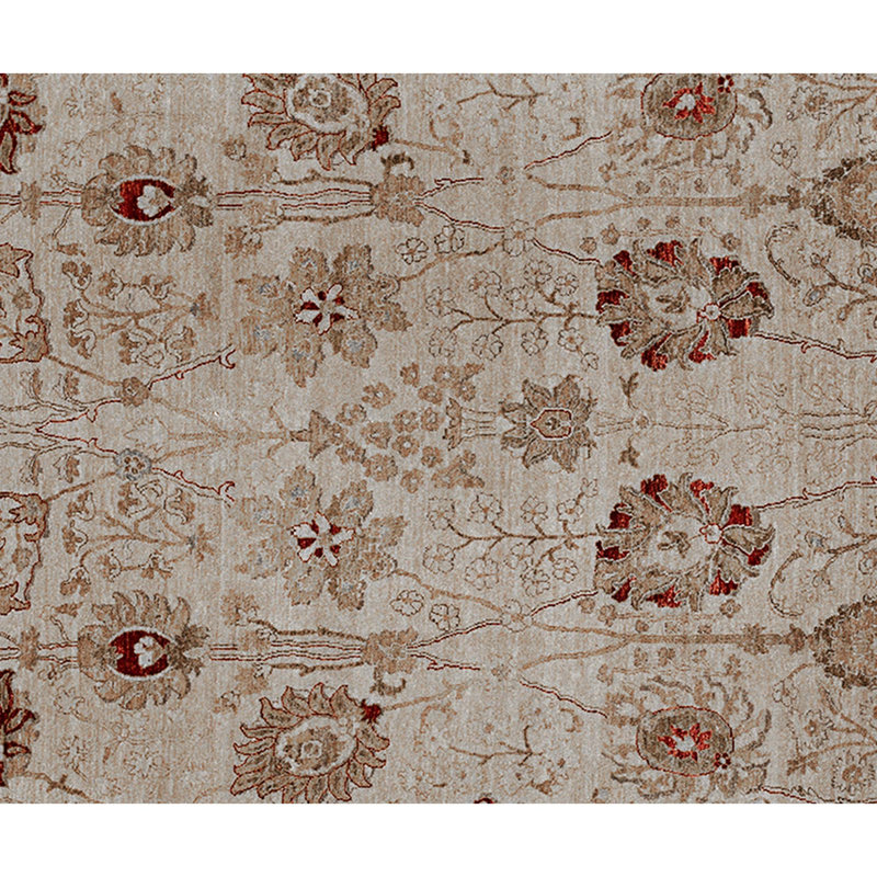 Hand Knotted Area Rug in Ivory