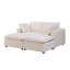Ensemble de canapé-lit modulaire avec 2 repose-pieds et canapé-lit modulaire pour salon, petit espace, chenille-710411057