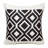 Modern Geometric Motif Textured Woven Cotton Blend Decorative Throw Pillow
