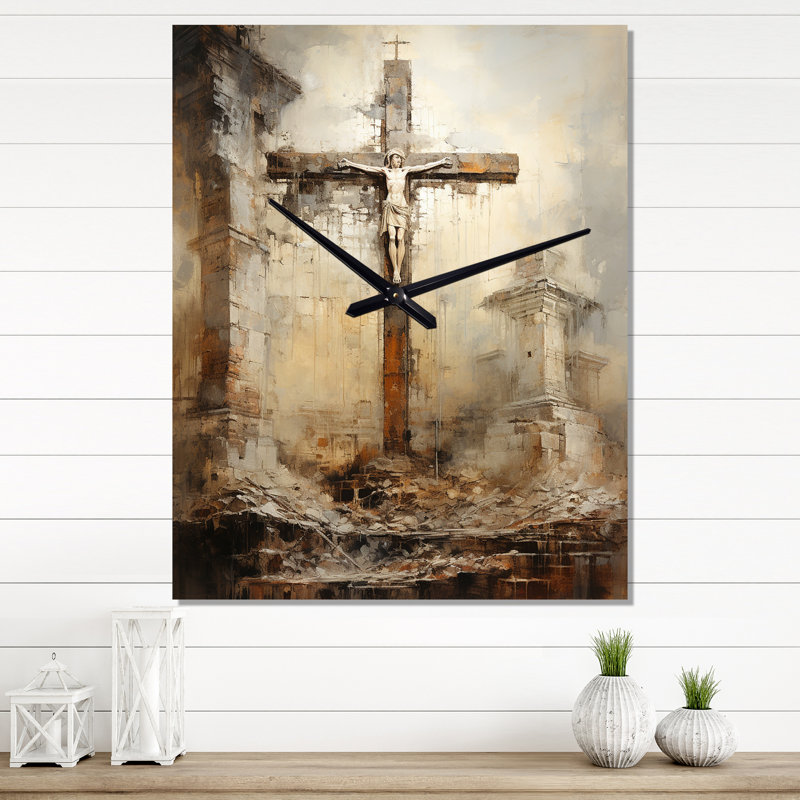Adorata - Horloge murale religieuse surdimensionnée, Très grand