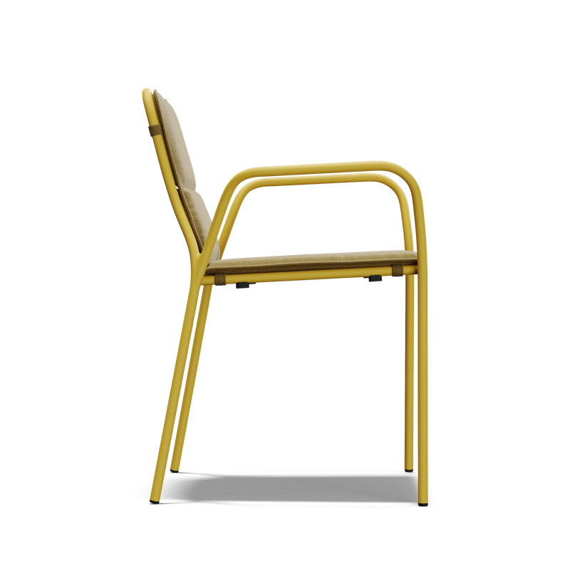 XY Outdoor Dining Chair, Yellow