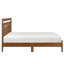 Mobilier de chambre à coucher avec cadre en bois au fini bois de châtaignier transitionnel