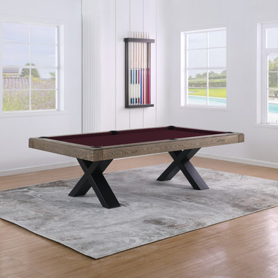 Texas II 8' Slate Pool Table with Steel Legs