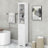 Jard Freestanding Bathroom Cabinet Tall Bathroom Cabinet, Freestanding Storage Cabinet with Drawer, MDF Board, Adjustable Shelf,-1101666326