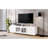 TV Stand with Glass Door, 4 Drawers and 2 Cabinets-202307462