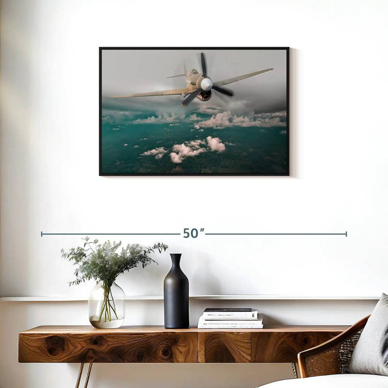 Avion Curtiss P 40 Warhawk, Cadre flottant noir, 31 po x 21 po