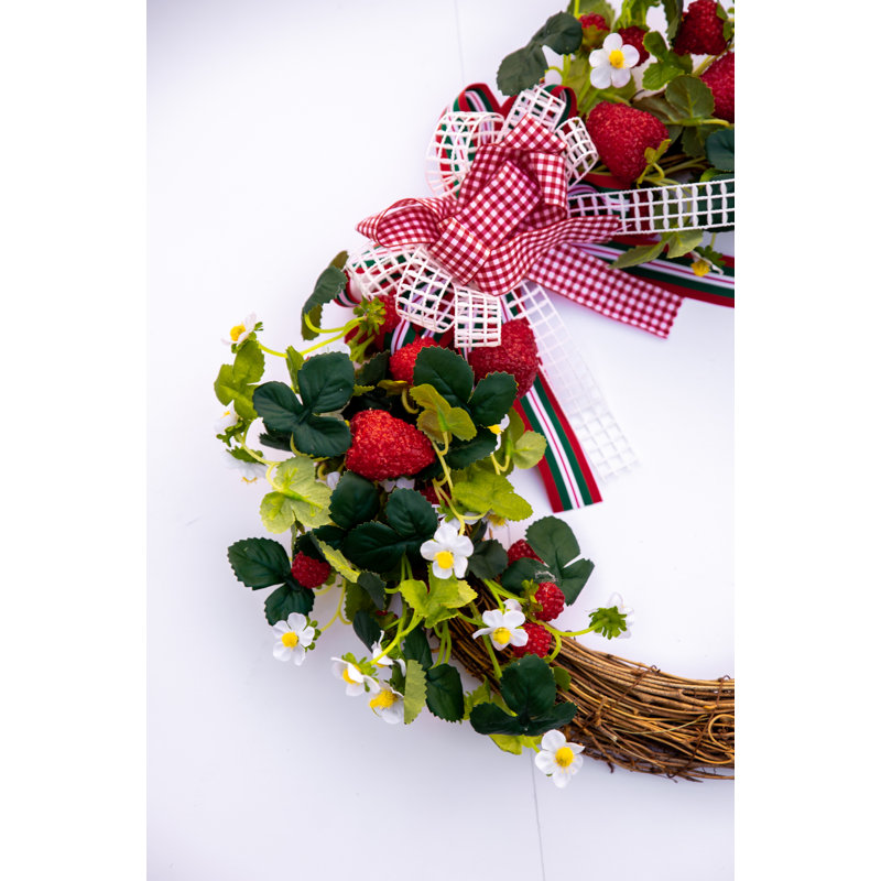 Handcrafted Faux Berry 18'' Wreath