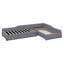 Lit plateforme simple avec rangement tapissier-490597143