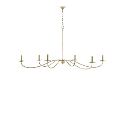 Lustre 6 lumières façon bougie Saxon