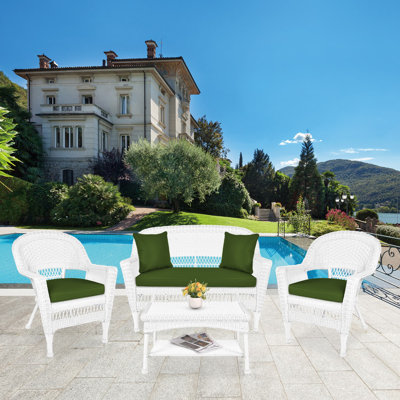 Cecilton 4 Piece Rattan Sofa Seating Group 