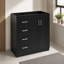Meuble-lavabo autoportant 29,52 po avec tiroirs et cadre en bois massif