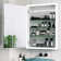 Ciyanna Recessed LED Lighted Medicine Cabinet with 3 Adjustable Shelves, Defogger, Outlets & USBs