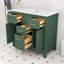 Ensemble de meuble-lavabo simple autoportant moderne avec lavabo en céramique Monteith-1136417324