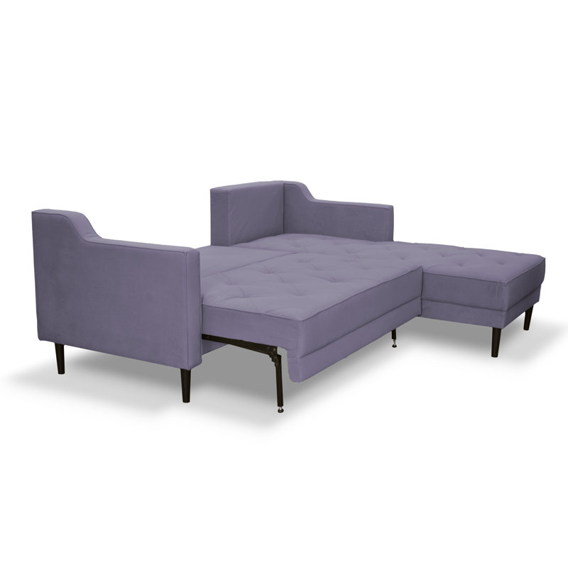 4 Seater Sofa Bed, Right Hand Facing, Purple