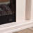 Beige Solid Wood Electric Fireplace-294976582