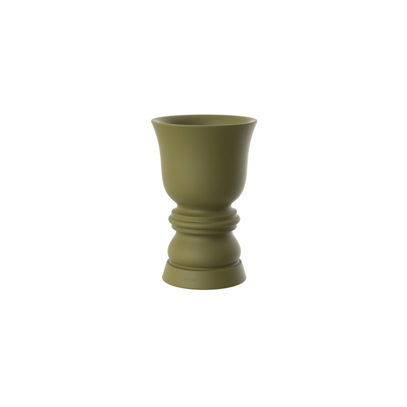 Suave Resin Pot Planter, Ice, 25.75" H x 16.5" W x 16.5" D