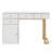 Arbadella Vanity Makeup Desk, Rectangle Accent Manicure Table with Cabinet-1888140674