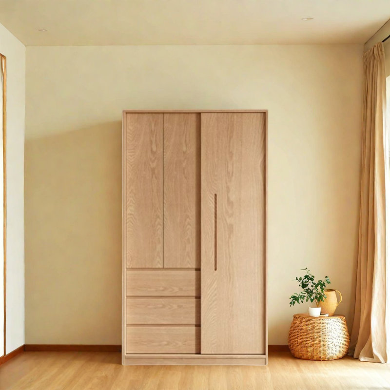 Garde-robe simple en bois, H 78,74 po x l 39,37 po x P 23,62 po