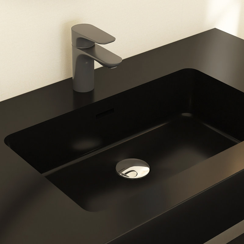 Meuble-lavabo simple Reniel, Gris, Noir, noir, noir, noir, 36"