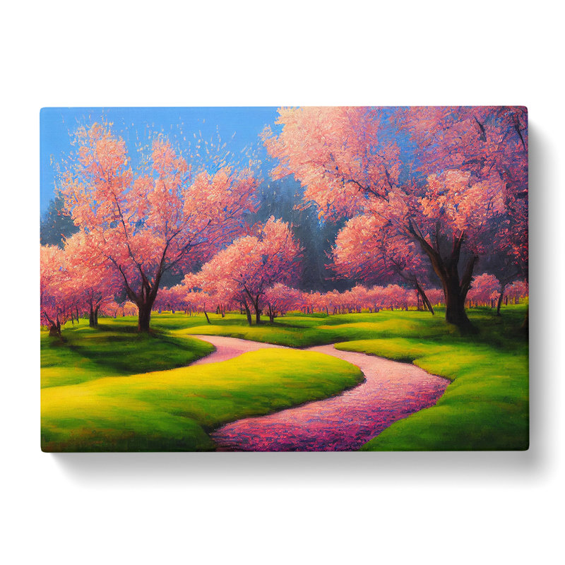 Spring Meadow Landscape Vol.1 - Wrapped Canvas, 40cm H x 60cm W x 3cm D