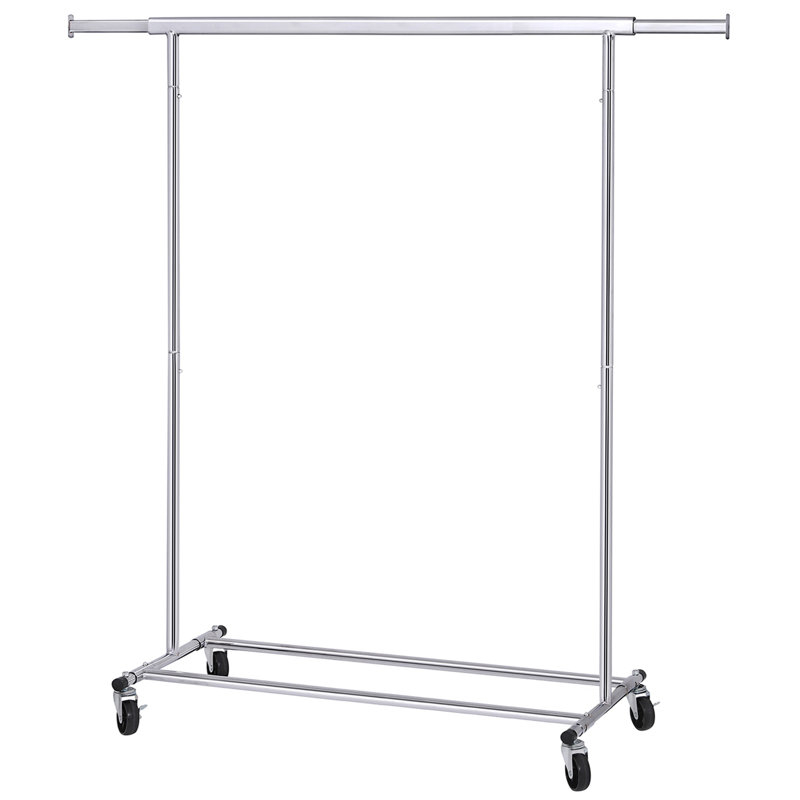 Mcclay 92cm Rolling Clothing Rack, Silver