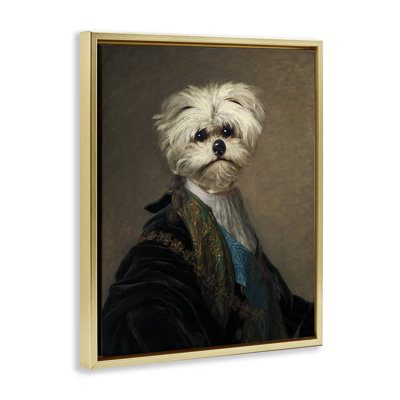 "Regal Bichon Frise", art mural sur toile par CAD Designs