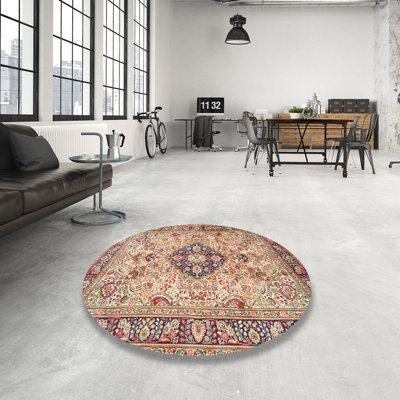 Tapis oriental mauve / crème Abdirahman