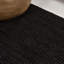 Tapis noir en jute tissé à la main Dropati Pata-1356325185