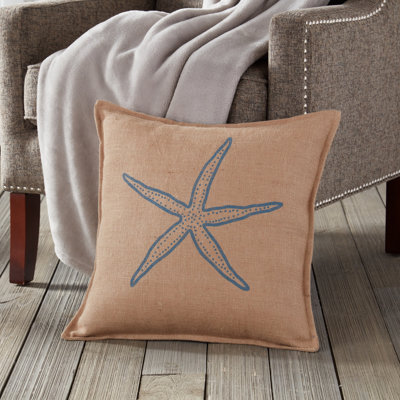  Coussin en toile de jute