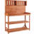 Large Garden Workbench In Wooden, With 4 Shelves And Hook, Natural Appearance For Outdoor Rustic Wooden Potting Bench Gardens, Finish-877045313