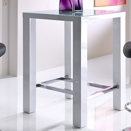John Metal Base Dining Table, 107cm H x 80cm W x 80cm D